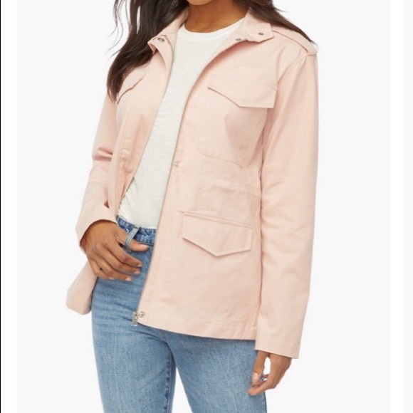 pink utility jacket
